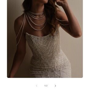 Pearl capelet for wedding